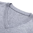 thumbnail image 3 of Styesk Mens Sweater Men's Wool Casual Solid Color-Neck Sleeveless Sweater Pullover, 3 of 7