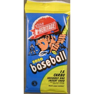 2020 Topps Heritage MLB Cartes de Baseball Paquet Épais + 1 Insert