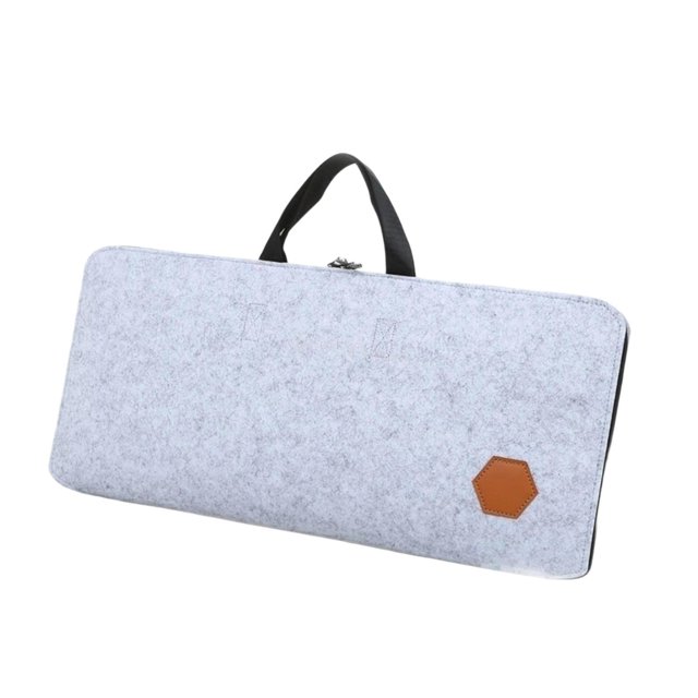 funtasica 87 Key Keyboard Case for Mechanical Keyboards Gaming PC Keyboard Storage Bag Light Gray