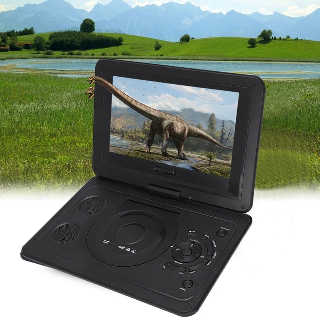 Fyydes Téléviseur HD 13,9 Po Lecteur DVD Portable Résolution 800*480 Écran LCD 16:9, Lecteur TV, Récepteur Radio FM