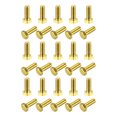 thumbnail image 1 of Unique Bargains Brass Hex Bolts, M6x16mm 30 Pack Fully Thread Grade 4.8 Machine Screws, 1 of 4
