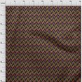 thumbnail image 3 of oneOone Georgette Viscose Fabric Herringbone Geometric Print Fabric BTY 42 Inch Wide, 3 of 4