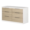 thumbnail image 2 of South Shore Hourra 6-Drawer Dresser for Child, in Soft Elm and White, 2 of 13