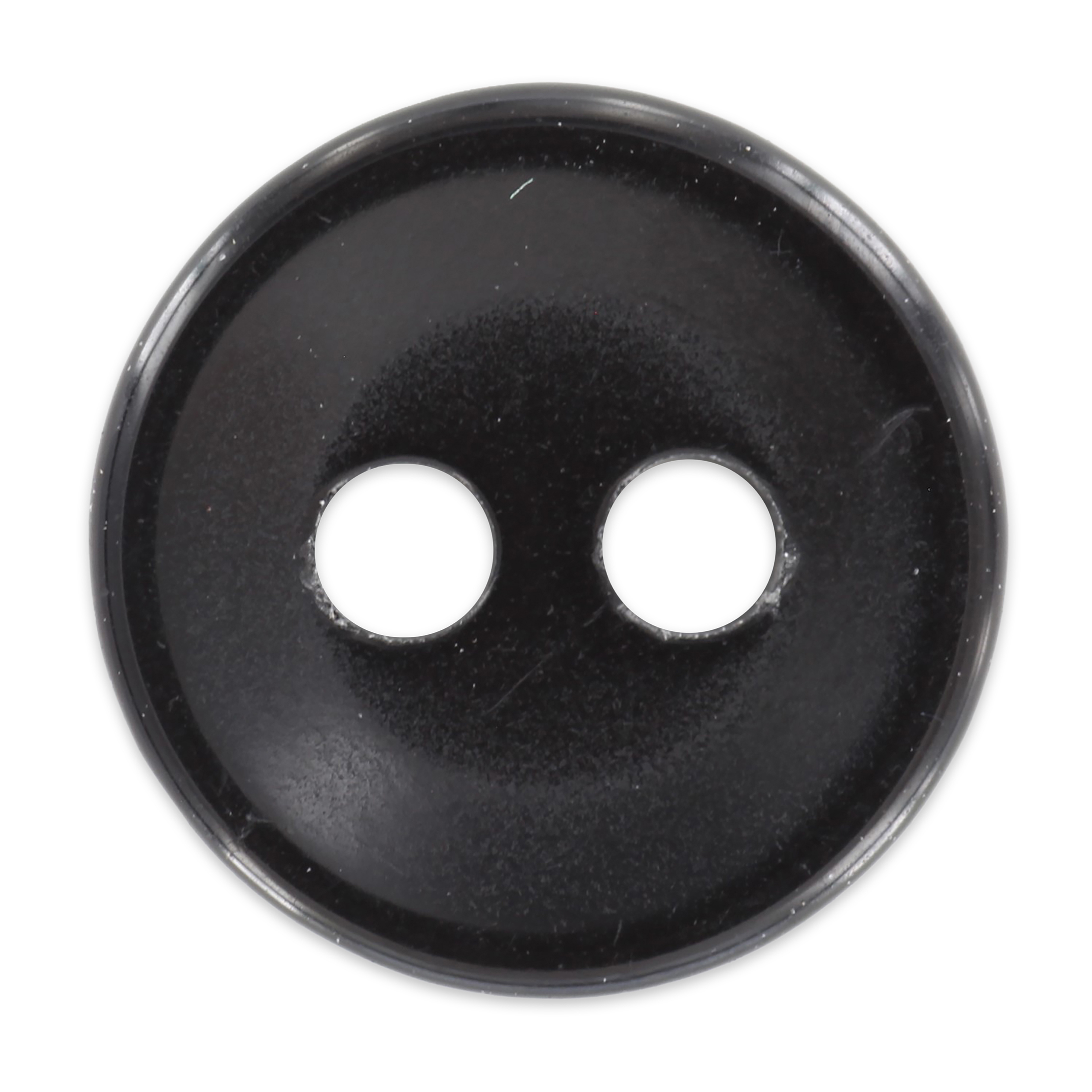 LA VOGUE bouton à 2 trous, noir, 13 mm (0.51 in)