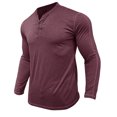 thumbnail image 1 of RXIRUCGD Pull Décontracté pour Hommes, Couleur Unie, Manches Longues, Col Rond, Vin, Taille : L, 1 of 6