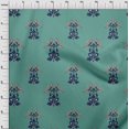 thumbnail image 3 of oneOone Viscose Chiffon Fabric Leaves|Bird & Floral Block Printed Craft Fabric BTY 42 Inch Wide, 3 of 4