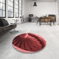 thumbnail image 4 of Ahgly Company Tapis Rectangulaire d'Intérieur Lavable en Machine Rouge Canneberge Transitionnel, 4 Pieds x 6 Pieds, 4 of 7