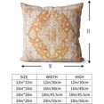 thumbnail image 3 of Yellow Boho Throw Pillow Covers Set of 2 Monaco Rug Carpet Double Sided Pattern Cotton Soft Pillow Case Cushion Cover Pillowcase for Garden Couch Sofa Bed Decorative 20x20 inch, 3 of 5