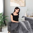 thumbnail image 2 of Gymax 7lbs Weighted Blankets Twin Size Cotton w/ Glass Beads, 2 of 10