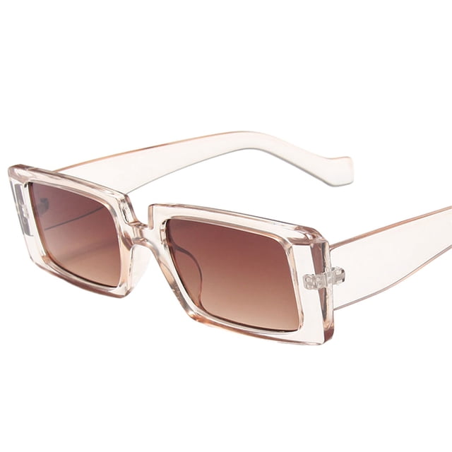 Wweixi Protection de Monture Rectangulaire Légère pour un Style Tendance Cadeaux Lunettes Monture Champagne 1 Ensemble