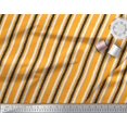 thumbnail image 2 of Soimoi Georgette Viscose Fabric Stripe Block Printed Fabric 1 Yard 42 Inch Wide, 2 of 3