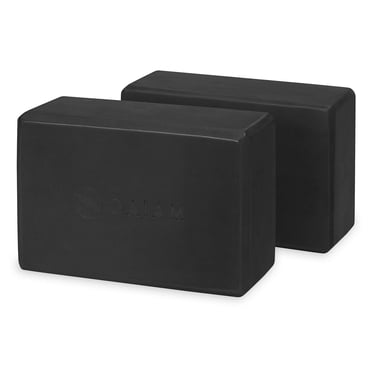 Gaiam Foam Yoga Block Black- 2 Pack