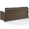 thumbnail image 3 of Crosley Furniture Bradenton Polyester Fabric Patio Sofa in Brown/Navy, 3 of 7
