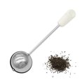 thumbnail image 3 of Infuseur à Thé Rotatif en Acier Inoxydable Poli Lavable Portable Réutilisable Manche Long Passoire à Mailles Filtre de Cuisine Intérieur Blanc, 3 of 9