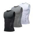thumbnail image 1 of JDQJBZ Débardeurs Sans Manches pour Hommes Couleur Col Ras du Cou Hauts Sans Manches Légers Été Gym Mise en Forme, 1 of 5