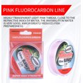 thumbnail image 3 of Ligne de Pêche au Fluorocarbone 50 m Transparente/rose Super Résistante en Fibre de Carbone Ligne de Tête Rose 2,5, 3 of 6