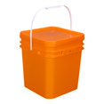 thumbnail image 1 of KLKCMS Square Bucket Portable Paint Pail for Paint Water Garage Arts Crafts Projects 25L, 1 of 9