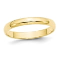 thumbnail image 1 of Ladies 10K Yellow Gold 3mm Polished Wedding Band Ring, 1 of 4