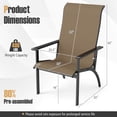 thumbnail image 3 of Costway 2PCS Adirondack Chair with 400 lbs Weight Capacity High Back and Metal Frame, 3 of 9
