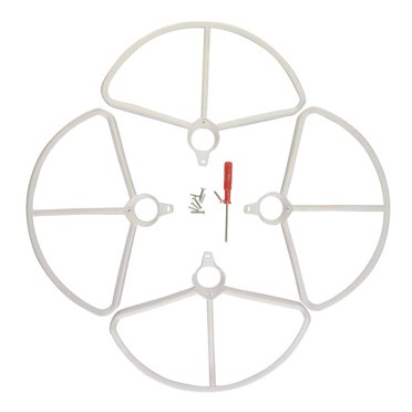 Milaget 4Pcs Propeller Guards Prop with Screws & Screwdriver Kit for 0 - 3 Colors White