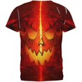 thumbnail image 2 of Halloween Intergalactic Pumpkin of Doom All Over Mens T Shirt, 2 of 2