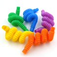 thumbnail image 3 of pitrice 8pcs/set Pop Tubes Stress Relief Anxiety Handheld Interesty Sensory Toy mini size, 3 of 9