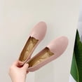 thumbnail image 4 of LSLJS Women's Flying Knitting Solid Color Light Mouth Comfortable Slip-On Flat Shoes, Flats Shoes, 4 of 5