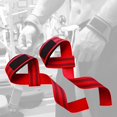 thumbnail image 4 of 2Pcs Strong Weight Lifting Straps Durable Hand Wrist Support Wraps Professional Outdoor Strength Deadlift Workout Adjustable Equipment Gear - Red, 4 of 8