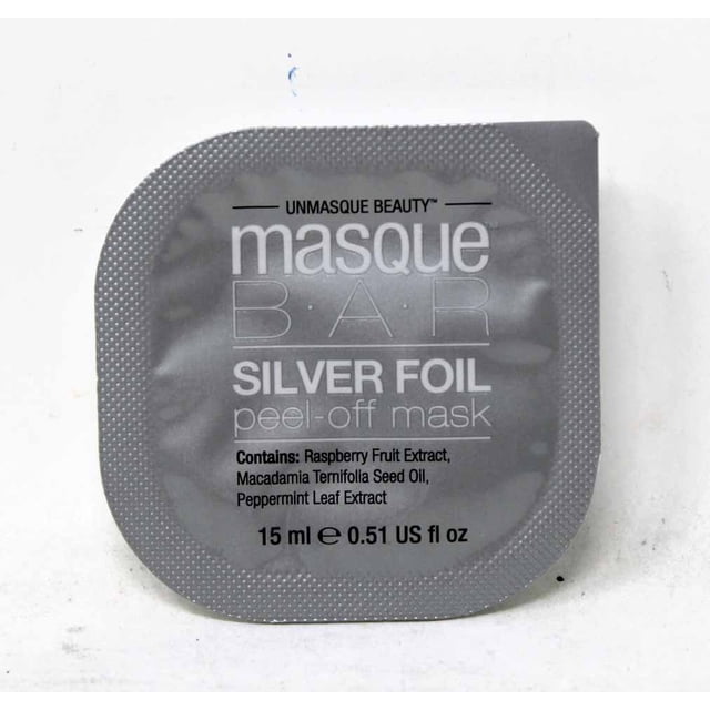 Masque Bar Masque Pelable en Feuille d'Argent 0,51 Once