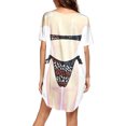 thumbnail image 4 of Robes pour Femmes 2024 Été Chemise de Bikini Oversize par-Dessus Manches Courtes Mignonne Imprimé de Bikini par-Dessus Robe T-Shirt Ample Porter Rabais de 50 % Liquidation!, 4 of 4