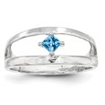 thumbnail image 1 of Montage de Bijoux en Argent Sterling Rhodié Taille 7, 1 of 3