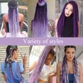 thumbnail image 3 of Amdohai Jumbo Braid Hair 26inch Synthetic Fiber Hair Extensions Crochet Braiding Gradient Color Braids Hair Styling Tools, 3 of 7