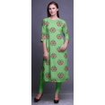 thumbnail image 4 of Bimba Tunique Droite à Manches 3/4, Hauts Imprimés, Kurta, Tenue d'Été pour Femmes, 4 of 6