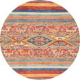 thumbnail image 1 of Ahgly Company Indoor Round Abstract Red Abstract Area Rugs, 6' Round, 1 of 6