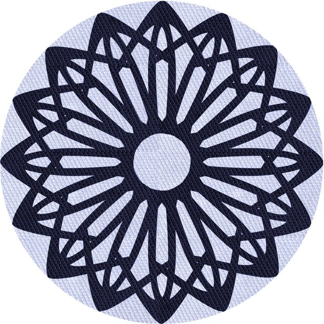 Ahgly Tapis Rond Lavable en Machine Intérieur Transitionnel Bleu Céleste, 5 Pieds Rond