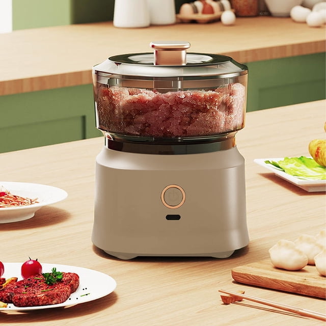 Wuztai Garlic Chopper, Portable Mini Food Processor with USB Charging, Wireless Vegetable Grinder for Garlic Ginger Meat Spices