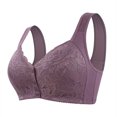 thumbnail image 2 of LSLJS Ladies Traceless Comfortable No Steel Ring Breathable Gathering Front Opening Buckle Bra Woman Underwear, 2 of 7