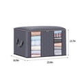 thumbnail image 3 of TopLLC Clothes Storage Bag 90L Large Wardrobe Sorting Storage Bin Closet Organizer with Reinforced Handle and Visible Windows Waterproof Foldable Sturdy Fabric Storage Containers for Clothing Blankets, 3 of 6