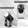 thumbnail image 4 of Kyoffiie Projecteurs LED 5W IP65 Étanches Faisceau Étroit Projecteur 180 Degrés Réglable pour Lavage Mural Extérieur, 4 of 9