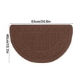 thumbnail image 3 of Doormat Rugs For Outdoor Entrance,Indoor Outdoor Half Round Door Mats Indoor Non Slip,Low Profile Welcome Mat with Non Slip Backing Absorbent Shoe Scraper Floor Mat Entry Rug, 3 of 8