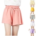 thumbnail image 1 of Tranfacy Shorts pour Enfants, Shorts pour Ados, Pantalons de Sport pour Enfants Shorts Décontractés pour Filles Pantalons à Nœud pour Enfants Pantalons d'Extérieur Shorts, 1 of 3