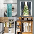 thumbnail image 3 of Spring Tension Curtain Rod 20 To 32 Inch Expandable Curtain Rod No Drilling No Rust Bath Closet Hanging Pole For Windows Or Shower Bathroom, 3 of 7