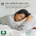 thumbnail image 2 of California Design Den - Luxury Sheets Bed 100% Cotton, 600 Thread Count, Deep Pocket, Snug Fit, Soft & Crisp Best Bedsheet Set with Sateen Weave, 2 of 5