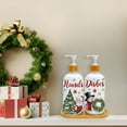 thumbnail image 3 of Snowman Tree Glass Pump Bottles Christmas Soap Dispenser Set for Kitchen Bathroom Decor, 3 of 6