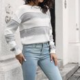 thumbnail image 1 of Dvkptbk Sweaters for Women Pull à Tricoter à Col Rond pour Femmes à Rayures et Manches Longues Clothes en Liquidation, 1 of 6