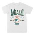 thumbnail image 1 of T-shirt graphique style collégial 1966 NFL Miami Dolphins pour hommes, blanc, 1 of 4