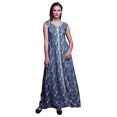 thumbnail image 1 of Bimba Floral Printed Front Slit Sleeveless Summer Spring Long Women BeachDress-XXX-Large, 1 of 1