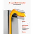 thumbnail image 4 of VEVOR Undercounter Built-in Ice Maker Machine 50 Lbs/Day Reversible Door Outdoor Use, 4 of 9