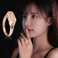thumbnail image 1 of LPSSTORE Bague Auto et Bague pour Hommes Cachée Ajustable en Acier Inoxydable Bague Ouverte Multifonction et Pochette Utile pour Camping Extérieur Pêche Maison Bureau Urgence, 1 of 3