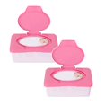 thumbnail image 1 of Oleegame 2PC Trashcans For Bedroom Dry Wet Tissue Paper Box Stroller Portable Plastic Tissue Holder Container For Baby Care Red, 1 of 5